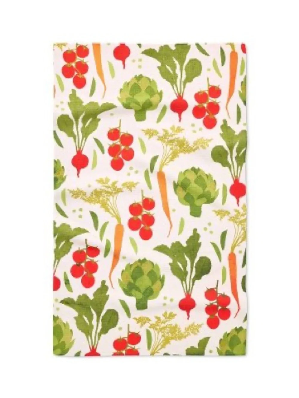 NWOT Geometry Kitchen Tea Towel Patch Garden Print 18x30”